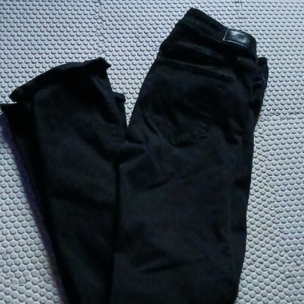 Hollister Men's Black Low Rise Bootcut Jeans